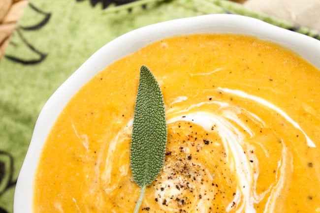 Roasted Butternut Squash Soup from The Food Charlatan