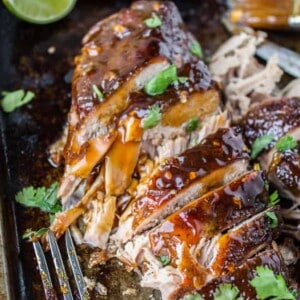 Asian Pork Tenderloin with Ginger Glaze (Slow Cooker) from The Food Charlatan