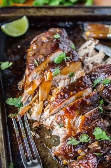 Asian Pork Tenderloin with Ginger Glaze (Slow Cooker) from The Food Charlatan
