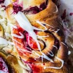 Raspberry Sweet Rolls with Coconut Cream Cheese Frosting from The Food Charlatan