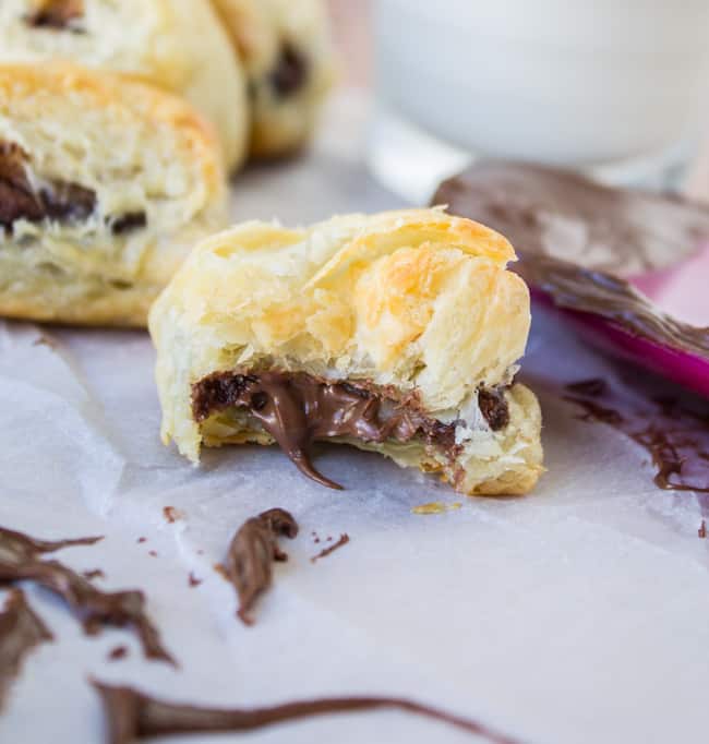 2 Ingredient Nutella Puff Pastry from The Food Charlatan