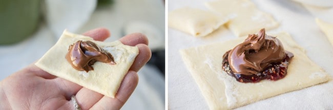 2 Ingredient Nutella Puffs from The Food Charlatan