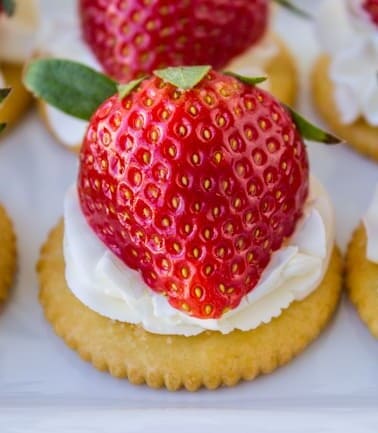 Easy Strawberries and Cream Appetizer from The Food Charlatan