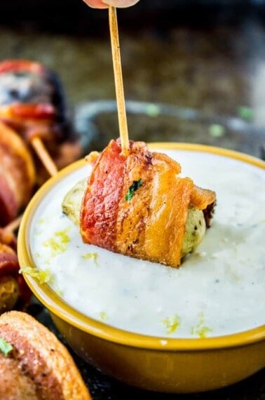 Bacon Wrapped Potatoes from The Food Charlatan