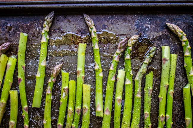 Lemon Asparagus with Pistachios from The Food Charlatan