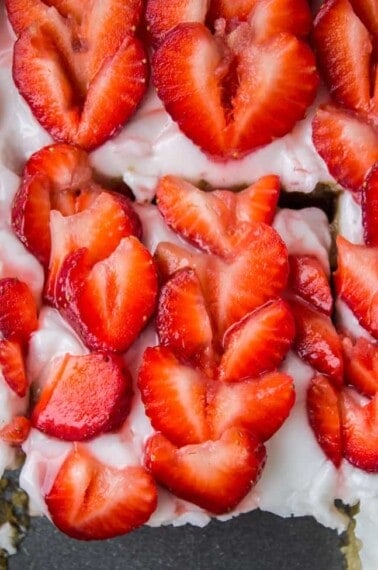 Coconut Almond Sheet Cake from The Food Charlatan