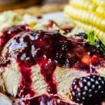 Blackberry Balsamic Glazed Chicken from The Food Charlatan
