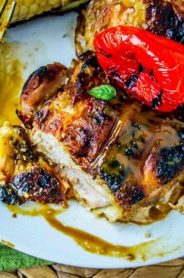 Slow Grilled Mustard Chicken from The Food Charlatan