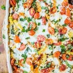 Tomato Basil Summer Veggie Casserole