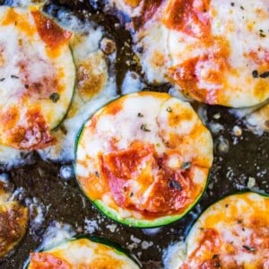 Zucchini Pizza Bites from The Food Charlatan
