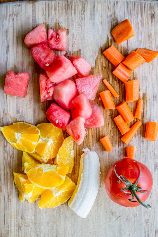 Orange Watermelon Sunshine Smoothie from The Food Charlatan