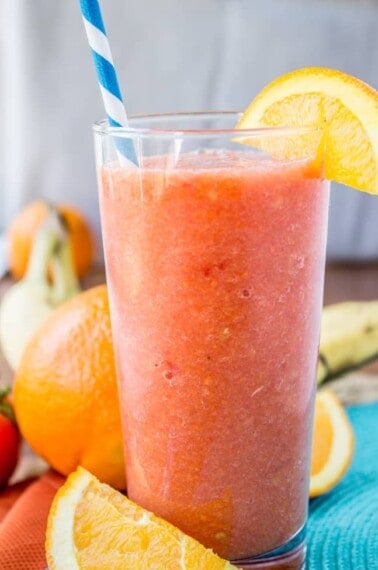 Orange Watermelon Sunshine Smoothie from The Food Charlatan