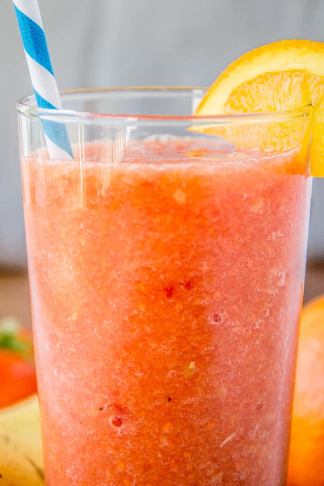 Orange Watermelon Sunshine Smoothie from The Food Charlatan