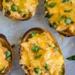 Cheesy Buffalo Chicken Boats from The Food Charlatan