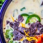 Easy Queso Dip Potato Soup from The Food Charlatan