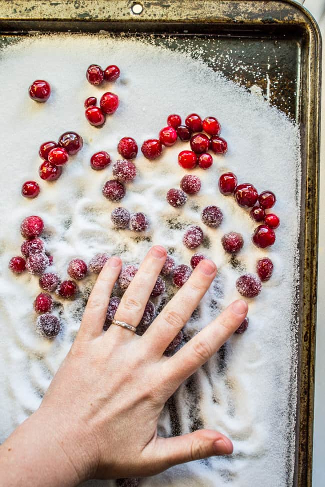 The Easiest Sugared Cranberries Ever from The Food Charlatan