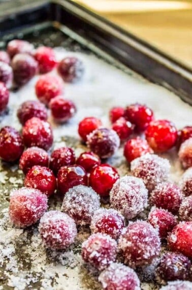 The Easiest Sugared Cranberries Ever from The Food Charlatan