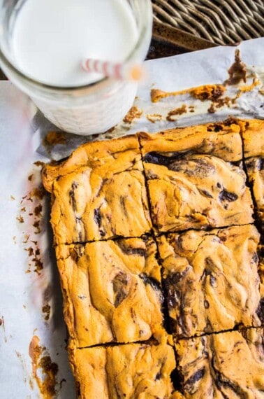 Pumpkin Cream Cheese Swirl Brownies from The Food Charlatan