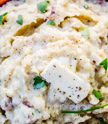 Slow Cooker Buttermilk Mashed Potatoes from The Food Charlatan