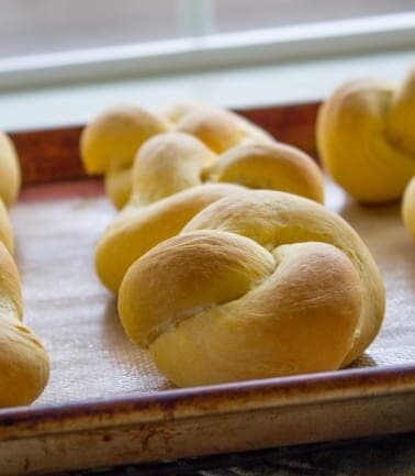 Buttery Sweet Potato Rolls from The Food Charlatan