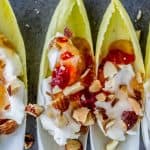 Smokey Almond Cream Cheese Endive Bites from The Food Charlatan