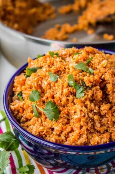 Spanish Cauliflower Rice (to eat with Mexican Food) from The Food Charlatan