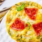 Pizza Egg Muffins (Make Ahead Weekday Breakfast!) from The Food Charlatan