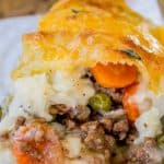 Classic Shepherd's Pie with Crispy Cheddar Topping from The Food Charlatan
