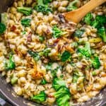 Mac and Cheese with Caramelized Onions and Broccoli from The Food Charlatan
