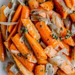 Sautéed Carrots and Shallots with Thyme from The Food Charlatan