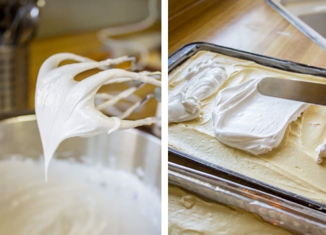 Strawberry Pineapple Meringue Cake from The Food Charlatan