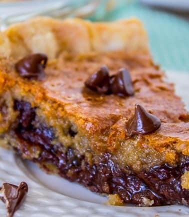 THE Chocolate Chip Pie from The Food Charlatan