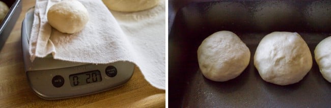Dough formed as dinner rolls.