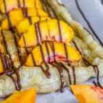 Peach and Nutella Pastry Puffs from The Food Charlatan