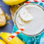 Peanut Butter Banana Smoothie (4 Ingredients!) from The Food Charlatan