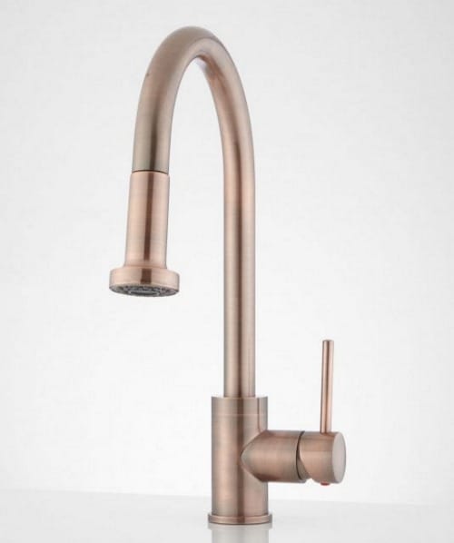 copper faucet.