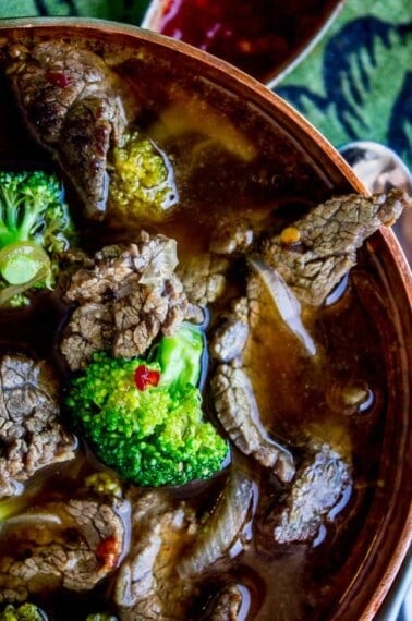 Chinese Beef and Broccoli Soup from The Food Charlatan