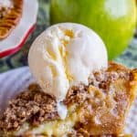 Apple Custard Pie with Cinnamon Streusel from The Food Charlatan