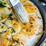 Garlic and Rosemary Skillet Bread from The Food Charlatan