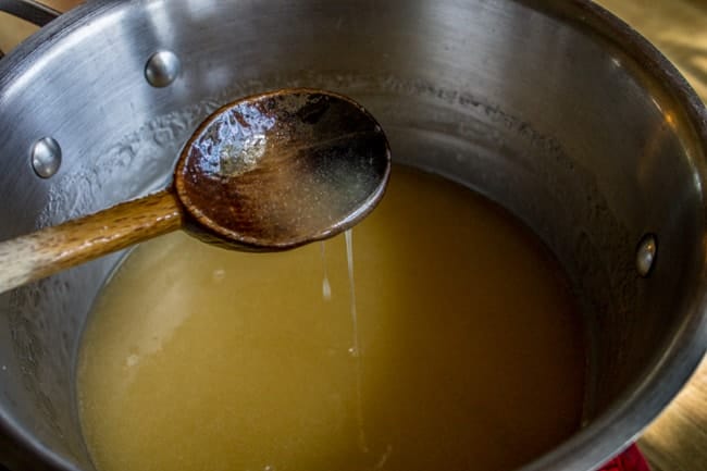 Syrup for sweet and salty chex mix recipe.