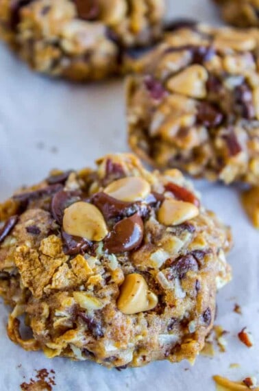 Skinny Texas Cowboy Cookies from The Food Charlatan
