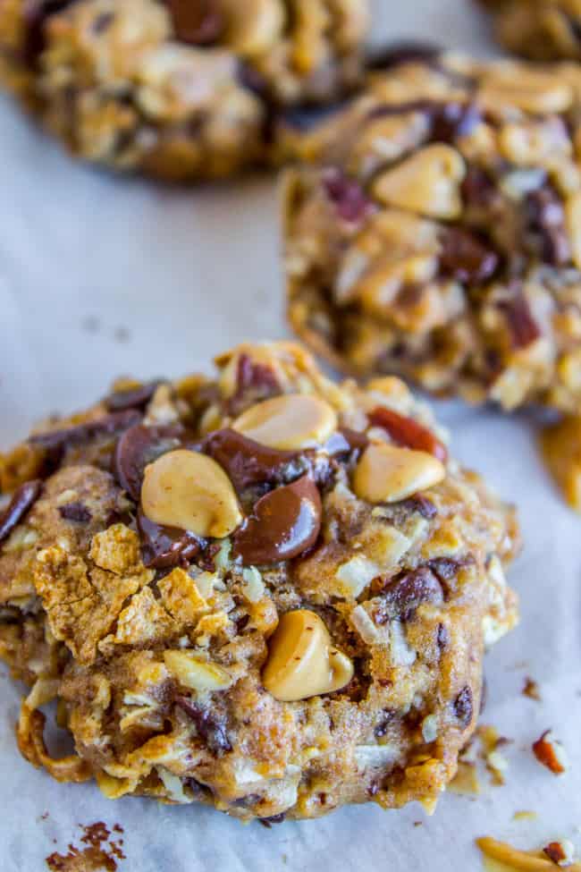 Skinny Texas Cowboy Cookies from The Food Charlatan