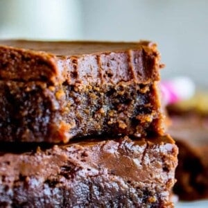 Nana's Famous Fudge Brownies from The Food Charlatan