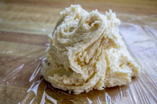 sticky cookie dough, unrolled.