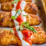 Crispy Fish Parmesan (just like Chicken Parmesan) from The Food Charlatan