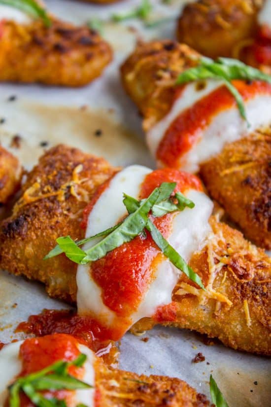 Crispy Fish Parmesan (just like Chicken Parmesan) from The Food Charlatan