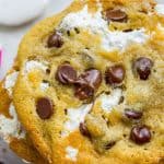 Marshmallow Creme Stuffed Chocolate Chip Cookies from The Food Charlatan