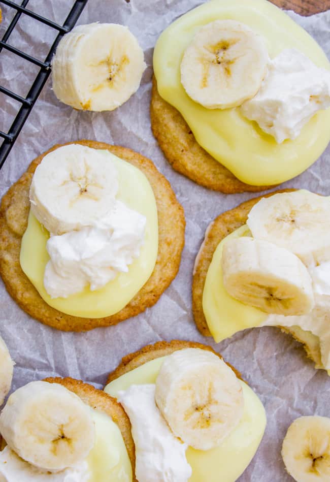 Banana Cream Pie Cookies from The Food Charlatan