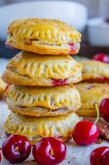 Chocolate Cherry Hand Pies from The Food Charlatan