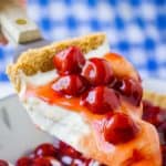 No Bake Cherry Cream Cheese Pie from The Food Charlatan